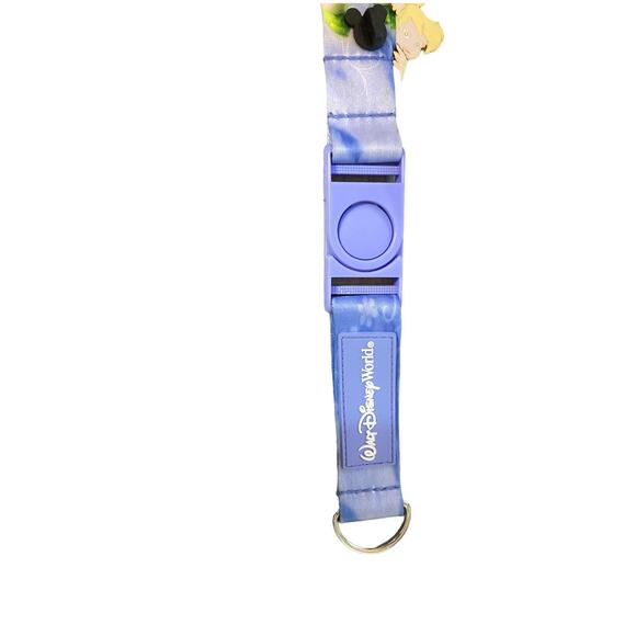 Disney World Parks Peeking Tinker Bell Lanyard Pin and Tinker Bell Lanyard - Picture 4 of 8